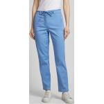 Blaue Gerry Weber Edition 7/8-Hosen mit Reißverschluss aus Baumwolle für Damen Größe L 