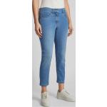 Blaue Gerry Weber Edition Ankle-Jeans mit Reißverschluss aus Baumwollmischung für Damen Größe M 