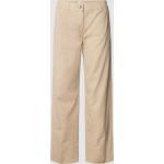 Beige Unifarbene Loose Fit Gerry Weber Edition 7/8-Hosen mit Reißverschluss aus Baumwollmischung für Damen Größe XL 