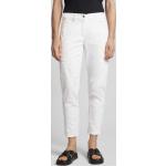 Weiße Unifarbene Loose Fit Gerry Weber Edition Stoffhosen aus Baumwollmischung für Damen Größe S 