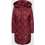 Bordeauxrote Gesteppte Gerry Weber Edition Damensteppmäntel & Damenpuffercoats aus Polyester mit Kapuze Größe XL für den für den Herbst 