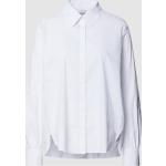 Weiße Unifarbene Langärmelige Gerry Weber Hemdblusen aus Baumwollmischung für Damen Größe M für den für den Frühling 