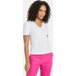Weiße Business Kurzärmelige Gerry Weber T-Shirts aus Baumwolle für Damen Größe XS 