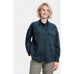 Reduzierte Petrolfarbene Unifarbene Oversize Langärmelige Gerry Weber Damenlangarmhemden aus Baumwolle Größe XS 