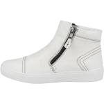 Reduzierte Weiße Gerry Weber High Top Sneaker & Sneaker Boots mit Reißverschluss aus Leder für Damen Größe 32 