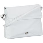 Gerry Weber - Piacenza Schultertasche für Damen, dezente Damenhandtasche für überall, in Weiß mit Logoprägung auf der Vorderseite