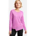 GERRY WEBER Rundhalspullover »Pullover mit asymmetrischem Vorderteil« (1-tlg) soft, rosa