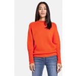Reduzierte Orange Unifarbene Gerry Weber Rundhals-Ausschnitt Kaschmir-Pullover aus Wolle Handwäsche für Damen 