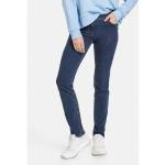 Reduzierte Dunkelblaue Unifarbene Gerry Weber Slim Fit Jeans mit Reißverschluss aus Baumwolle für Damen Größe S 