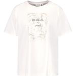 Weiße Gerry Weber Rundhals-Ausschnitt T-Shirts aus Baumwolle für Damen Größe M 