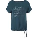 Blaue Gerry Weber U-Boot-Ausschnitt T-Shirts für Damen Größe M 