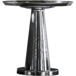 Silberne Gervasoni Runde Beistelltische Rund 60 cm aus Aluminium Höhe 50-100cm, Tiefe 100-150cm 