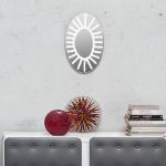 Weiße Gervasoni Ovale Wandspiegel 