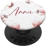 Geschenk für Frauen, Mädchen - Anna personalisierter Name - PopSockets Ausziehbarer Sockel und Griff für Smartphones und Tablets