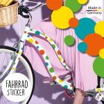 Geschenk Im Adventskalender Fahrradaufkleber 42 Kreise Punkte Fahrrad Sticker Fahrraddesign Kinderfahrrad, Geburtstag