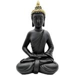Schwarze Asiatische 30 cm Buddha Figuren 