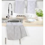Silberne Geschirrtücher & Küchenhandtücher  aus Baumwolle 4-teilig 