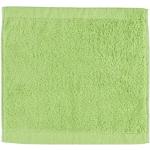 Grüne Unifarbene CAWÖ Waschlappen aus Textil 6-teilig 