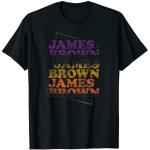 Gestapeltes, sich wiederholendes James Brown-Logo T-Shirt