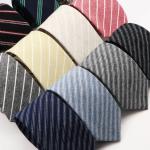 Schwarze Gestreifte Schmale Krawatten für Herren Einheitsgröße 