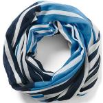 Dunkelblaue Gestreifte TCHIBO Schlauchschals & Loop-Schals aus Polyester für Damen Einheitsgröße 
