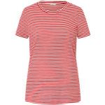 Reduzierte Cremefarbene Gestreifte TCHIBO T-Shirts aus Jersey für Damen Größe S 
