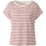 Gestreifte Kurzärmelige Waschbär Bio Nachhaltige T-Shirts aus Baumwolle für Damen Größe L für den für den Sommer 