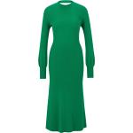 Grüne Langärmelige HUGO BOSS HUGO Midi Stehkragen Midikleider & knielange Kleider aus Polyamid für Damen Größe XS 
