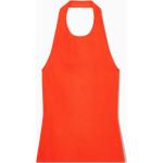 Orange Elegante COS Neckholder-Tops aus Polyamid für Damen Größe L für den für den Sommer 
