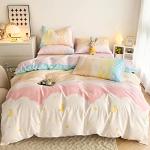 Reduzierte Bunte Bettwäsche Sets & Bettwäsche Garnituren mit Reißverschluss aus Baumwolle maschinenwaschbar 135x200 