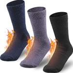 Marineblaue Thermo-Socken schmutzabweisend für Damen Größe 39 3-teilig für den für den Winter 