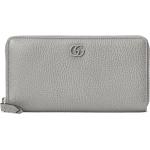 Graue Gucci Marmont Damenbrieftaschen mit Reißverschluss 