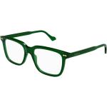 Grüne Blumenmuster Gucci Herrenbrillen aus Leder 
