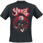 Schwarze Ghost Rundhals-Ausschnitt T-Shirts für Herren Größe 5 XL für Festivals 