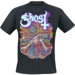Schwarze Ghost Rundhals-Ausschnitt T-Shirts für Herren Größe XXL für Festivals 