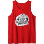 Ghostbusters Mini Pufts Breaking Through Chest Big Poster Tank Top