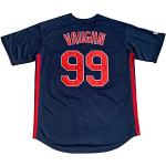 GHTPGT Herren Ricky Vaughn Movie Jersey 90s Hip Hop Stitched Sports Fan Baseball Trikots Stitched, dunkelblau, Groß