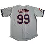 GHTPGT Herren Ricky Vaughn Movie Jersey 90s Hip Hop Stitched Sports Fan Baseball Trikots Stitched, grau, Groß