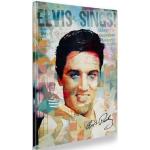 Moderne Giallobus Elvis Presley Leinwandbilder 35x50 