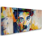 Moderne Giallobus Charlie Chaplin XXL Leinwandbilder 70x100 