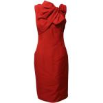 Rote Ärmellose Giambattista Valli Shiftkleider aus Seide für Damen Größe S 