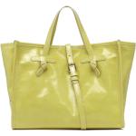 Gelbe Vintage Gianni Chiarini Lederhandtaschen aus Kalbsleder für Damen 