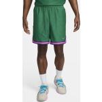 Grüne Elegante Nike Dri-Fit Herrenshorts mit Basketball-Motiv mit Reißverschluss Größe 4 XL 