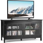 Reduzierte Schwarze Moderne TV Schränke & Fernsehschränke aus Holz 50”- 54” Breite 100-150cm, Höhe 100-150cm, Tiefe 0-50cm 