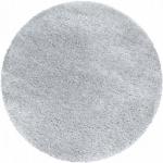 Silberne Unifarbene Moderne Runde Runde Hochflorteppiche 160 cm aus Polyester schmutzabweisend 