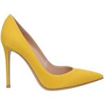 Reduzierte Ockerfarbene GIANVITO ROSSI High Heels & Stiletto-Pumps aus Leder für Damen Größe 35,5 