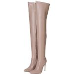 GIARO ARABELLA Premium Stiefel für Damen - elegante High-Heels - Kniestiefel mit hohem Absatz - Damenstiefel - Stöckelschuhe für Frauen - erhältlich in 15 Farben (Taupe, numeric_37)