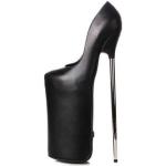 Schwarze Giaro Runde High Heels & Stiletto-Pumps aus PU für Damen Größe 46 