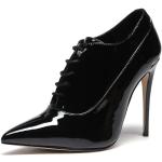 Schwarze Giaro Pfennigabsatz High Heel Stiefeletten & High Heel Boots mit Schnürsenkel für Damen Größe 44 