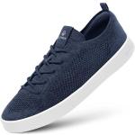 Blaue Giesswein Low Sneaker mit Schnürsenkel aus Textil atmungsaktiv für Herren Größe 40 